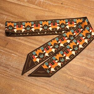 Ultra Rare Moynat Silk Twilly Scarf